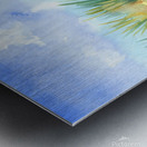 Beach summer watercolor painting Metal print