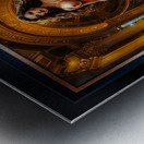 A Golden Realm Portrait Of The Enigmatic Beauty Lyrinthia Gorgeous AI Concept Art by Xzendor7 Metal print