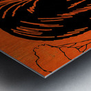 1955 Oregon State Beaver Art Remix Metal print