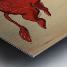1950 Arkansas Razorback Art by Ed Dillon Metal print