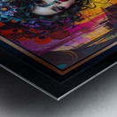 Industrial Abstract Portrait Of Lyris Thoria Stunning AI Concept Art by Xzendor7 Metal print
