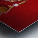 1970s Oklahoma Sooners Basketball Art Metal print