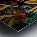 Abstract Doodle Art Tower Moment Too Metal print