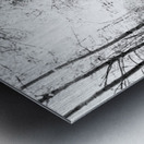 Black and White Walk through the Scottish Highlands                                                                                                                     Metal print