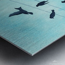 Gathering of swallows Metal print