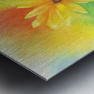 With love sunflower watercolor painting  Metal print