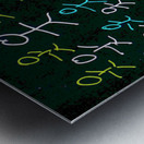 Abstract Stick Figures Too Metal print