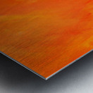 orange pansies acrylic painting Metal print