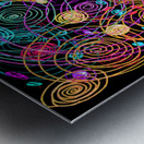 Abstract Line Shapes Metal print