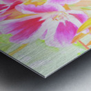  Pink Abstract Summer Flowers                                                                                                                     Metal print