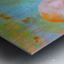 Love universe abstract acrylic painting  Metal print