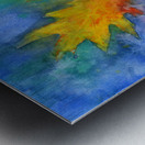 Three oak leaves Metal print