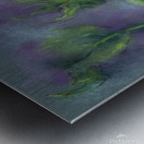 Single sunflower soft pastels painting Metal print