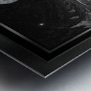 Retro Illustration Of Space Exploration Astounding AI Concept Art by Xzendor7 Metal print