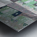 Abstract Village Life Metal print