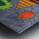 Abstract Red House  Metal print