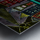 Abstract Village Scene Metal print