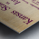 1930s Kansas State vs. Iowa State Football Ad Metal print