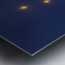 SpaceX Nighttime  Launch Sequence Captured Over Water Metal print