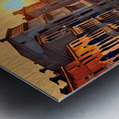 5 P. M. IN VENICE.....VELVET ABSTRACT Metal print