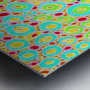 Abstract Whimsical Vibrant Forest Metal print