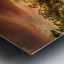 Fiery Sunset Over Tranquil Waters Metal print