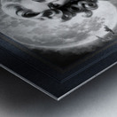 Stunning Atomic Age Moonlit Portrait Of The Resilient Asteria Gorgeous AI Concept Art by Xzendor7 Metal print