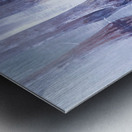 Southern Cypress Trees in Blue Metal print