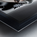 Art Deco Noir Glamour Portrait Of Isabella Fiorella Gorgeous  AI Concept Art by Xzendor7 Metal print