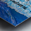 BLUE GLACIER  SCRIPTURE Metal print