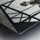 Vintage Wyoming Cowboys Baseball Art Metal print