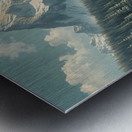 Majestic Winter Peaks – Snow-Covered Mountain Landscape Wall Art Metal print