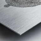 Hamsa Mircro-Blessing with a Heart v1 Metal print