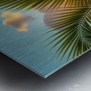 Tropical Sunset Reflections Metal print
