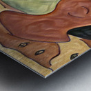 Abstract Autumnal Woodland Metal print