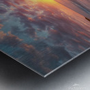 Golden Sunrise Beach – Stunning Ocean Waves and Yellow Sand Morning Scene Metal print