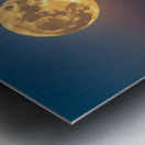 Golden Moonrise Over the Sea Metal print