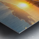  Golden Sunset Over the Ancient Canal Metal print