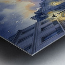 Parisian street  Metal print