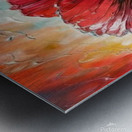 an impressionistic impasto oil painting  mnzHrOn4 Metal print