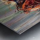 an impressionistic impasto oil painting  uMwomQ R Metal print