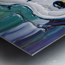 an impressionistic impasto oil painting  OTjkGrO8 Metal print