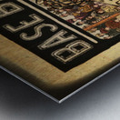 Early 1900s Baseball Catcher Art Remix Metal print