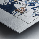 1975 Dallas Cowboys Art Remix Metal print