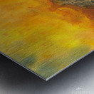 Hedgehog in autumn leaves  Metal print