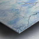 Robin in a winter landscape Metal print