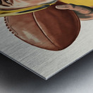 1950 Quarterback Art Metal print