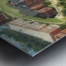 1940s University of Cincinnati Campus Art Metal print