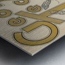 Vintage Georgia Tech Yellow Jackets Football Players Art Metal print