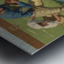 1950 Football Players Art Remix Metal print